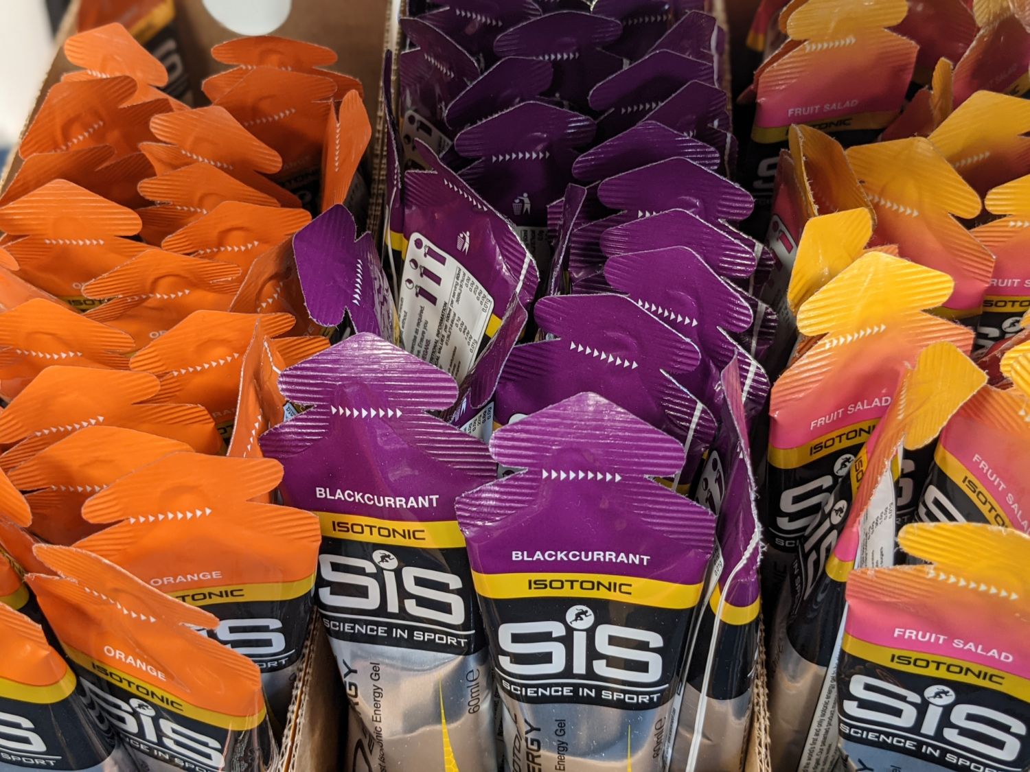 Energy gels to stay fuelled while running