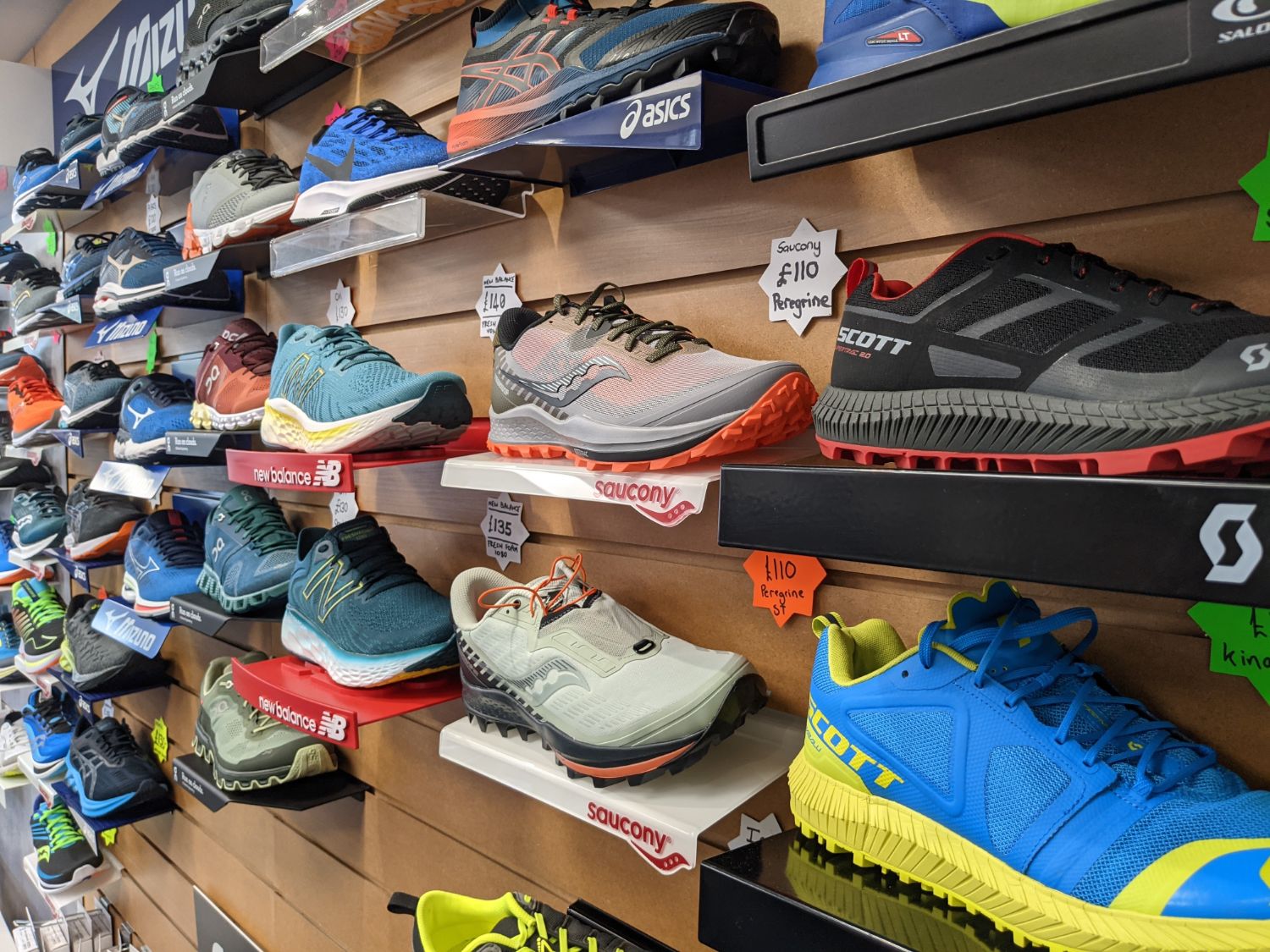 A great selection of running shoes at Leicester Running Shop