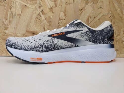 Men's Brooks Ghost 16 110418-1D-130 White/Peacoat/Orange