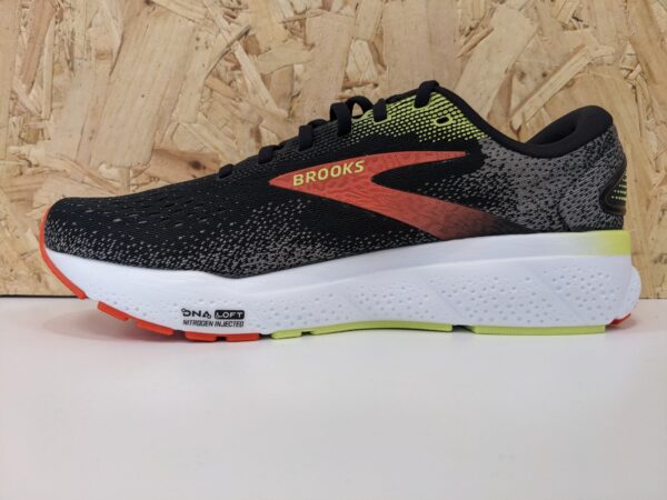 M-Brooks-Ghost-16-110418-2E-049-inside Men's Brooks Ghost 16 110418-2E-049 (Wide) Black/Mandarin Red/Green