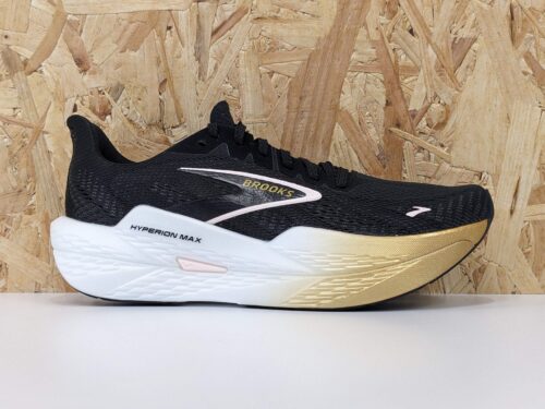Women's Brooks Hyperion Max 2 120423-1B-098 Black / Gold / Pink - outside