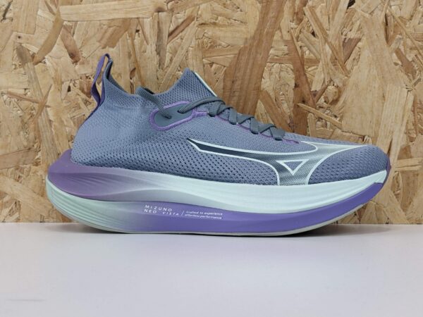 Women's Mizuno Neo Vista J1GD243471 Grey / Purple / Sage - outside