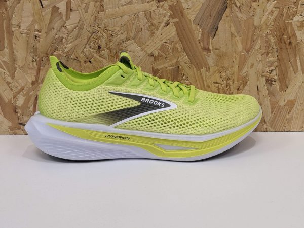 Mens Brooks Hyperion 3 - 110465 1D 369 - Sunny Lime-Olive-White - Outside