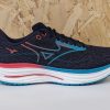 Mens Mizuno Wave Rider 29 J1GC250301 Grey Capri Breeze Calypso Coral - Outside Mens Mizuno Wave Rider 29 J1GC250301 Grey Capri Breeze Calypso Coral