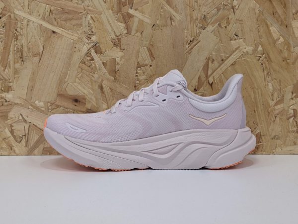 Women's HOKA Arahi 8 1168691-LLP Lilac Cream/Neon Cantaloupe - Inside Women's HOKA Arahi 8 1168691-LLP Lilac Cream/Neon Cantaloupe