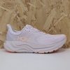 Women's HOKA Arahi 8 1168691-LLP Lilac Cream/Neon Cantaloupe - Outside Women's HOKA Arahi 8 1168691-LLP Lilac Cream/Neon Cantaloupe