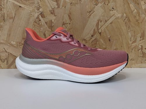 Womens Saucony Triumph 23 S11023-121 Mauve Black - Outside Womens Saucony Triumph 23 S11023-121 Mauve Black